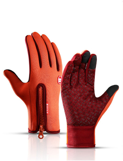 Winter Gloves for Cycling, Skiing & Motorcycle Riding Windproof & Waterproof Sports Gloves With Fleece Anti-Slip Gloves
