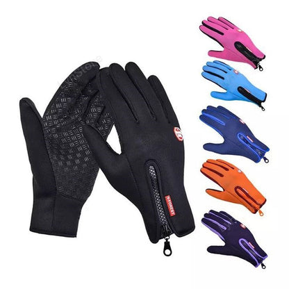 Winter Gloves for Cycling, Skiing & Motorcycle Riding Windproof & Waterproof Sports Gloves With Fleece Anti-Slip Gloves