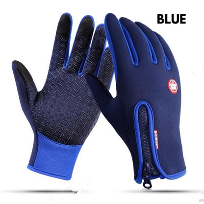 Winter Gloves for Cycling, Skiing & Motorcycle Riding Windproof & Waterproof Sports Gloves With Fleece Anti-Slip Gloves