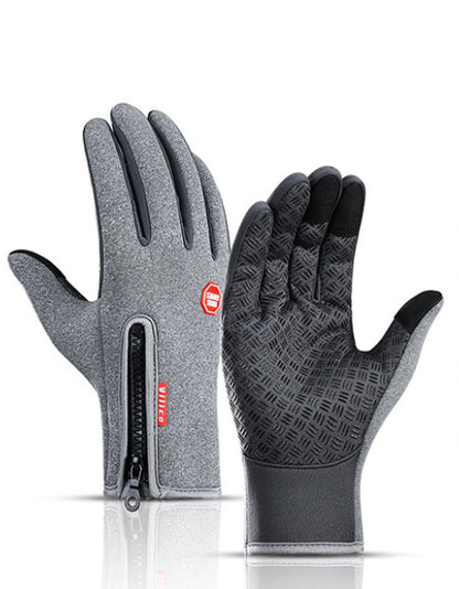 Winter Gloves for Cycling, Skiing & Motorcycle Riding Windproof & Waterproof Sports Gloves With Fleece Anti-Slip Gloves