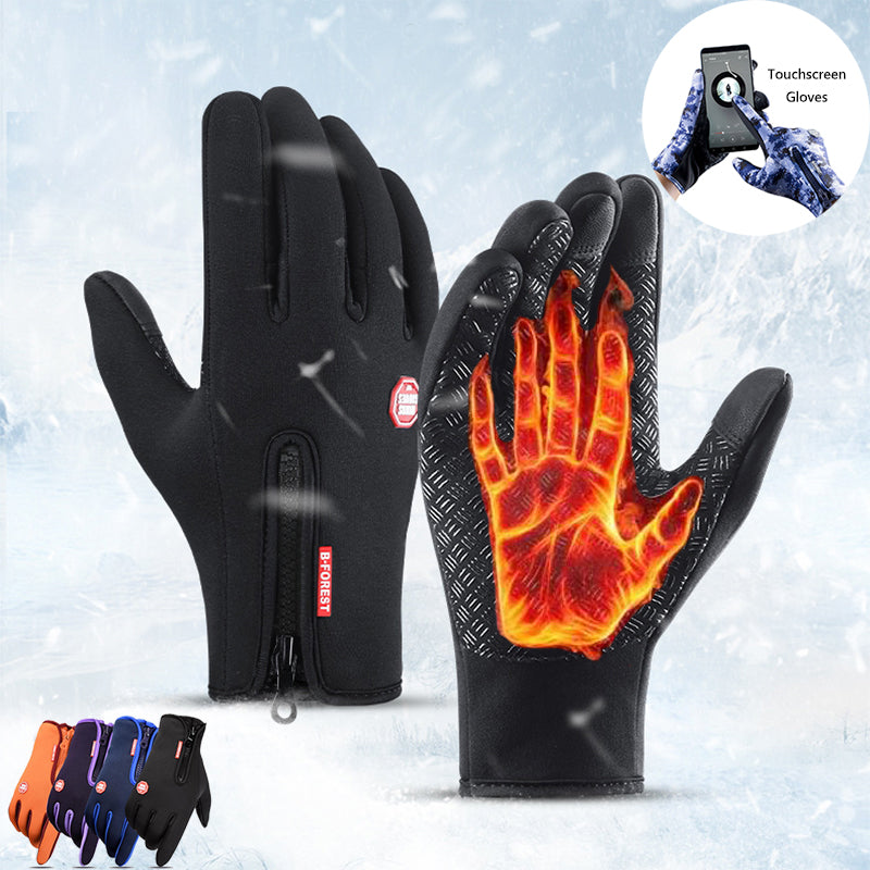 Winter Gloves for Cycling, Skiing & Motorcycle Riding Windproof & Waterproof Sports Gloves With Fleece Anti-Slip Gloves