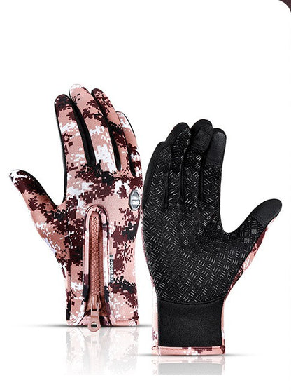 Winter Gloves for Cycling, Skiing & Motorcycle Riding Windproof & Waterproof Sports Gloves With Fleece Anti-Slip Gloves