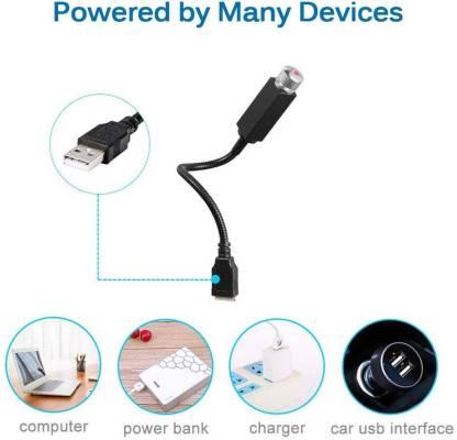 Star Decoration Light, 12V LED Car Atmosphere Lamp, 360 degree Rotation